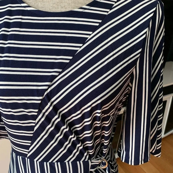 COPY - **NEW TACERA Striped Fit and Flare Dress - Picture 3 of 10